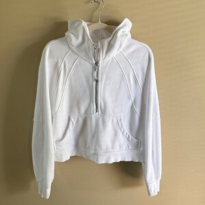 lululemon athletica White Cropped Hoodie